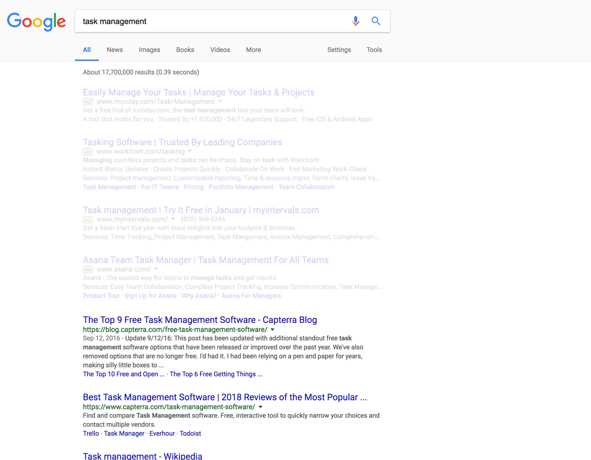 Low key Google Search Ads