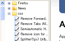 Scrollbar on the Left (Bookmarks-History) Sidebar