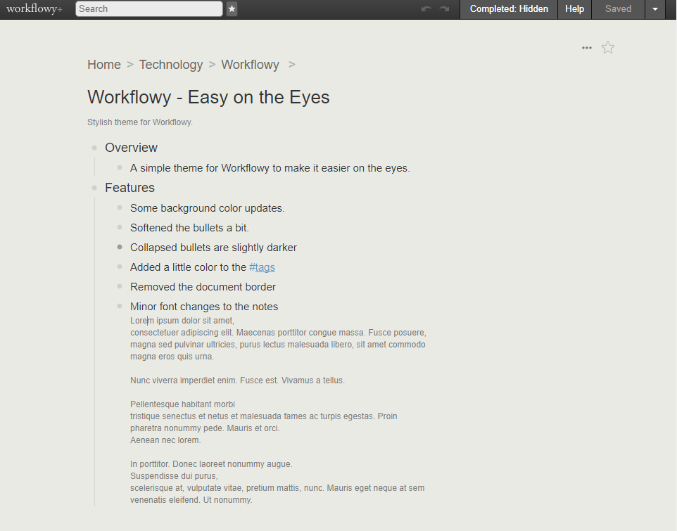 Worfklowy - Easy on the Eyes