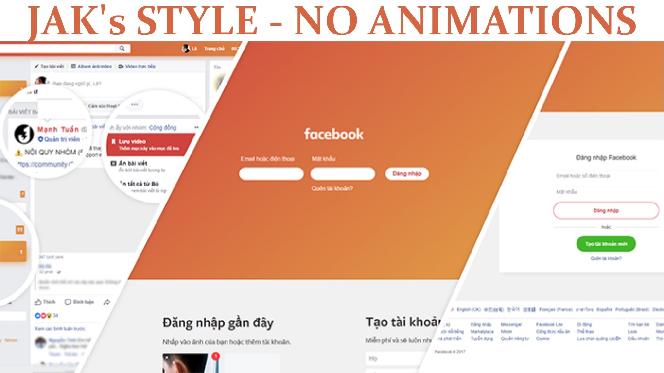 Facebook JAK's Gradient Style Without Animation