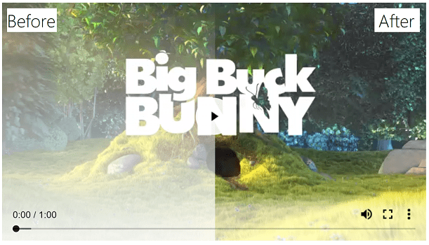 Video controls bkg. gradient reduction (Chrome)