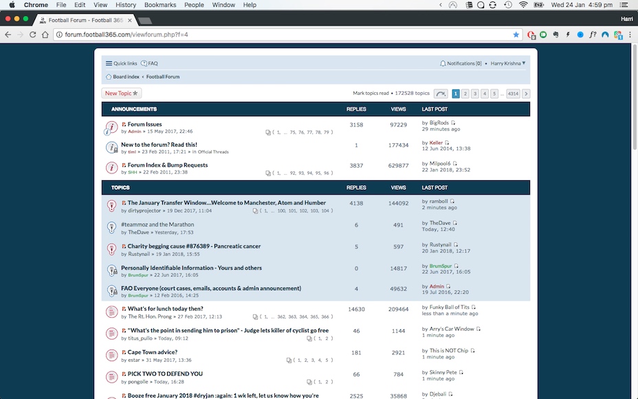 Krishna's Forum Facelift