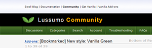 lussumo.com, Fixes, Style - Green