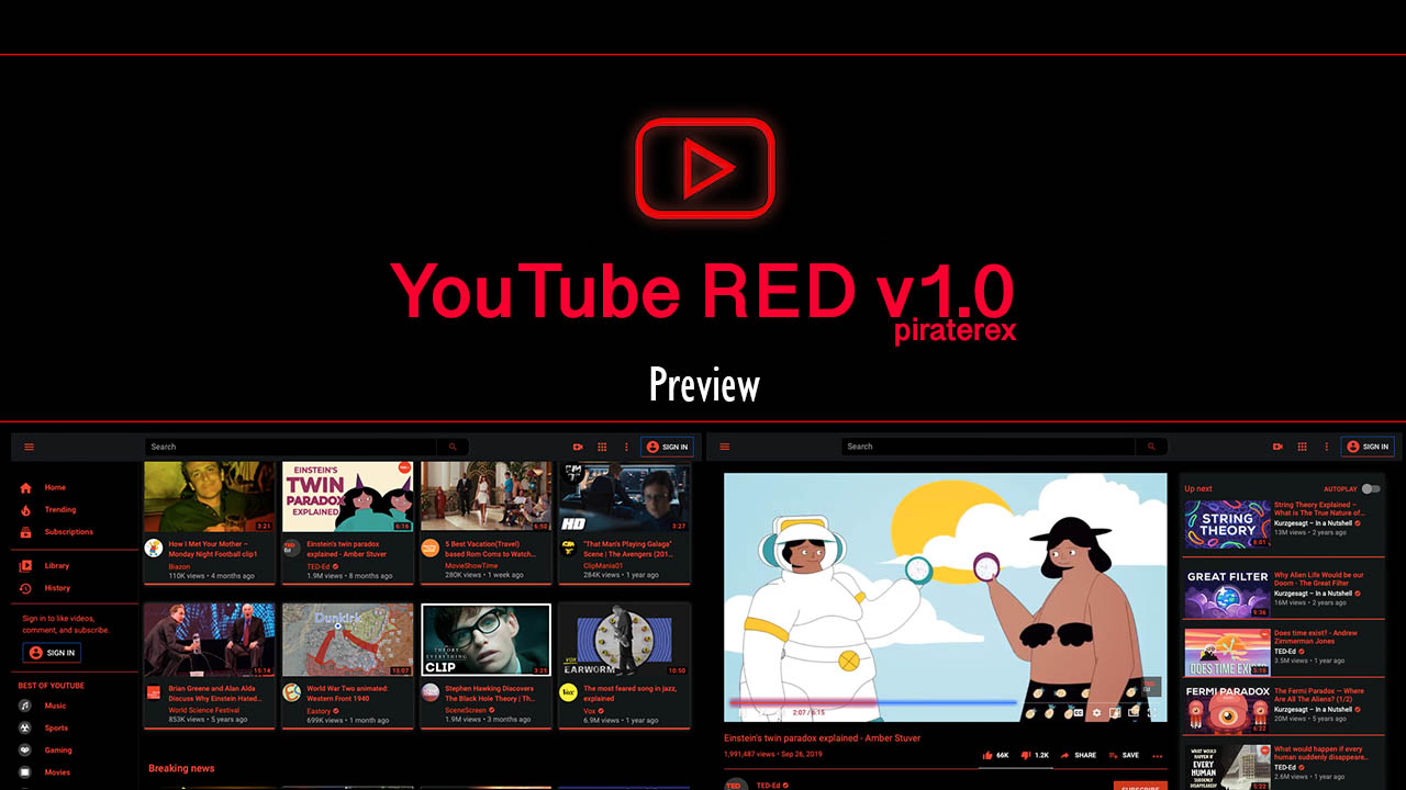 YouTube RED v1.0 by piraterex