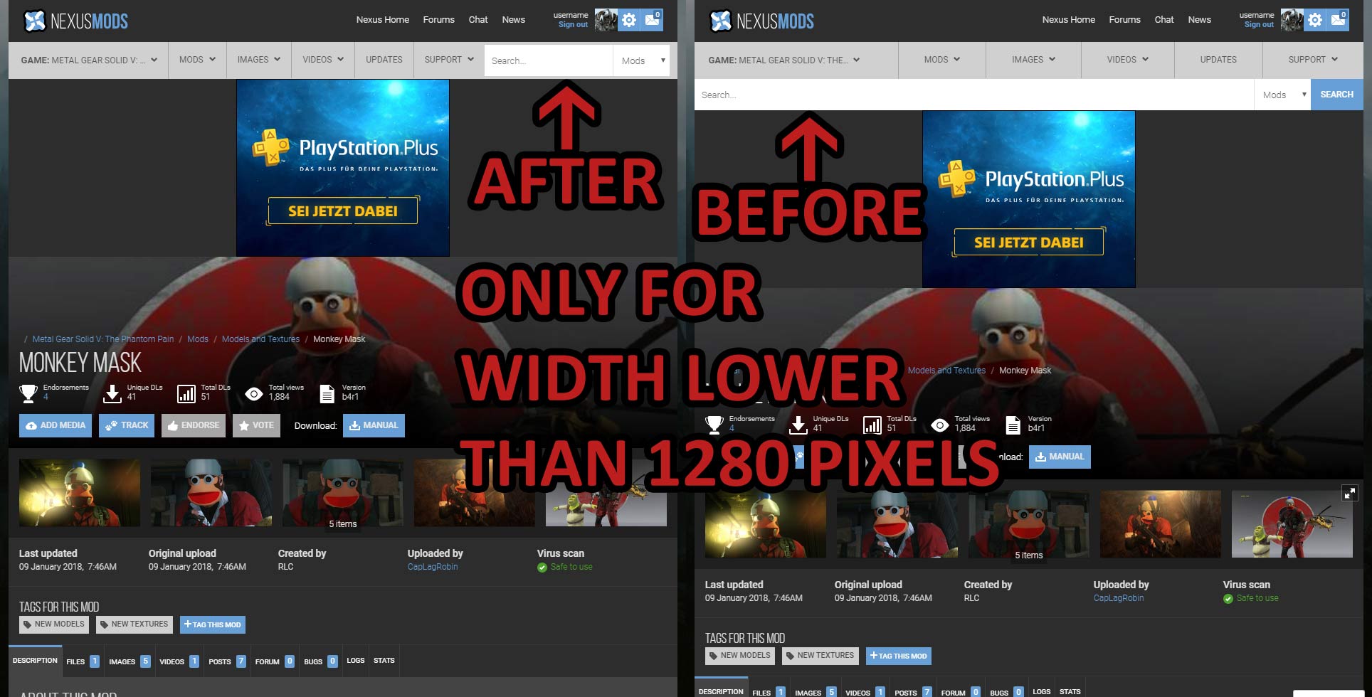 nexusmods.com - search input correction
