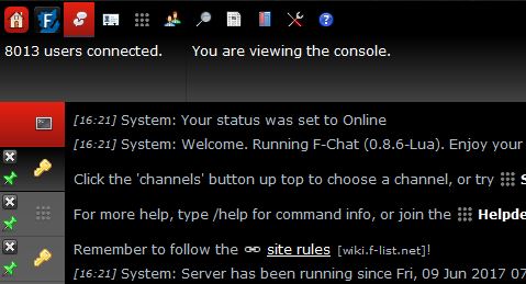 F-List ( F-Chat ) Dark Mode