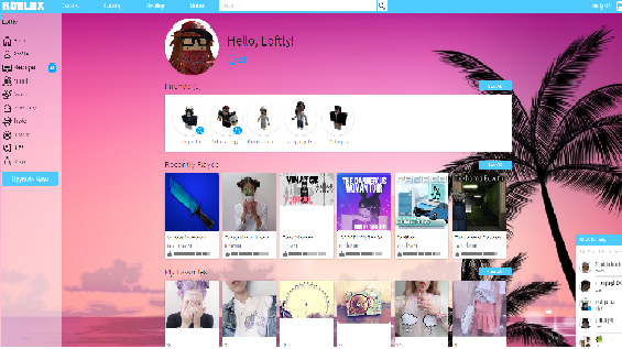 Blue and Pink tropical ♡ (ROBLOX)