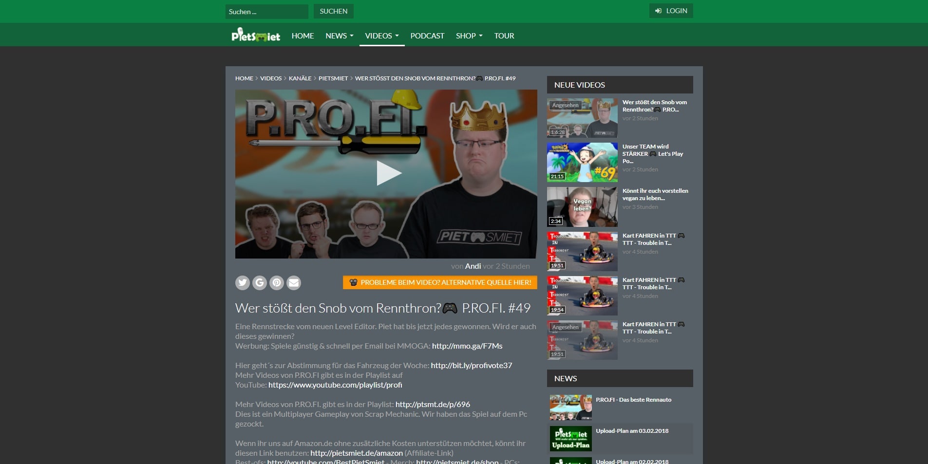 Pietsmiet.de ? Dark Theme