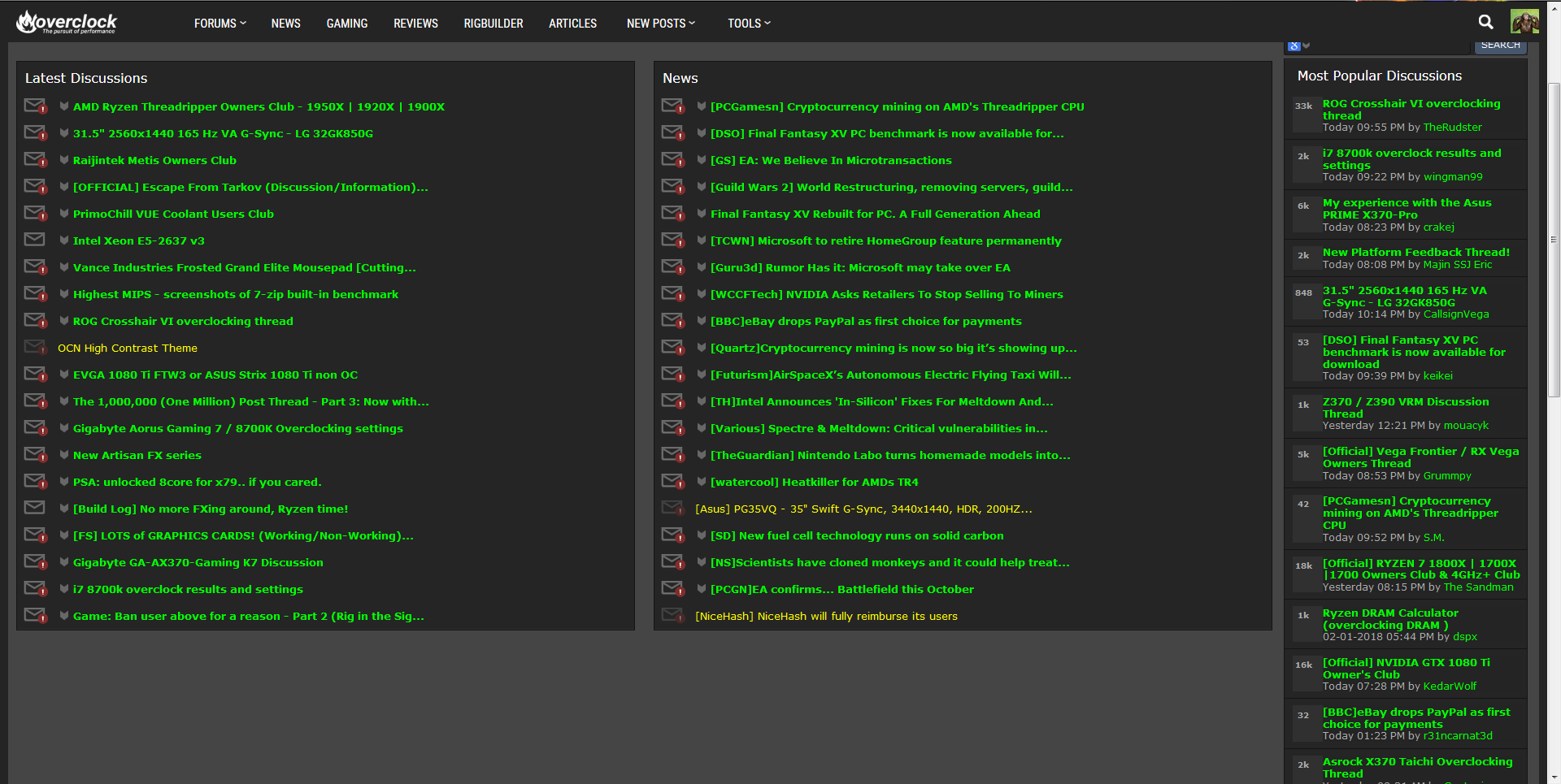 OCN High Contrast Theme (VerticalScope)
