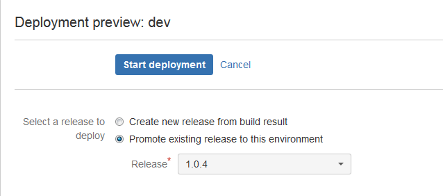 Bamboo deployment button fixed position