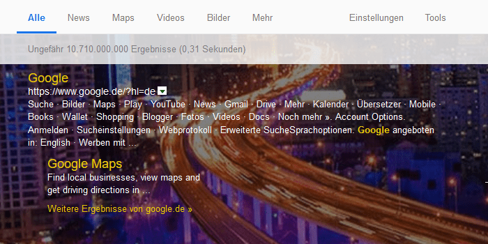 Add-On for Google Skinning Theme