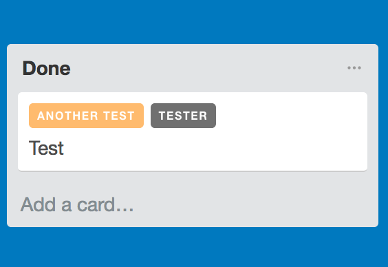 Trello Tag Labels