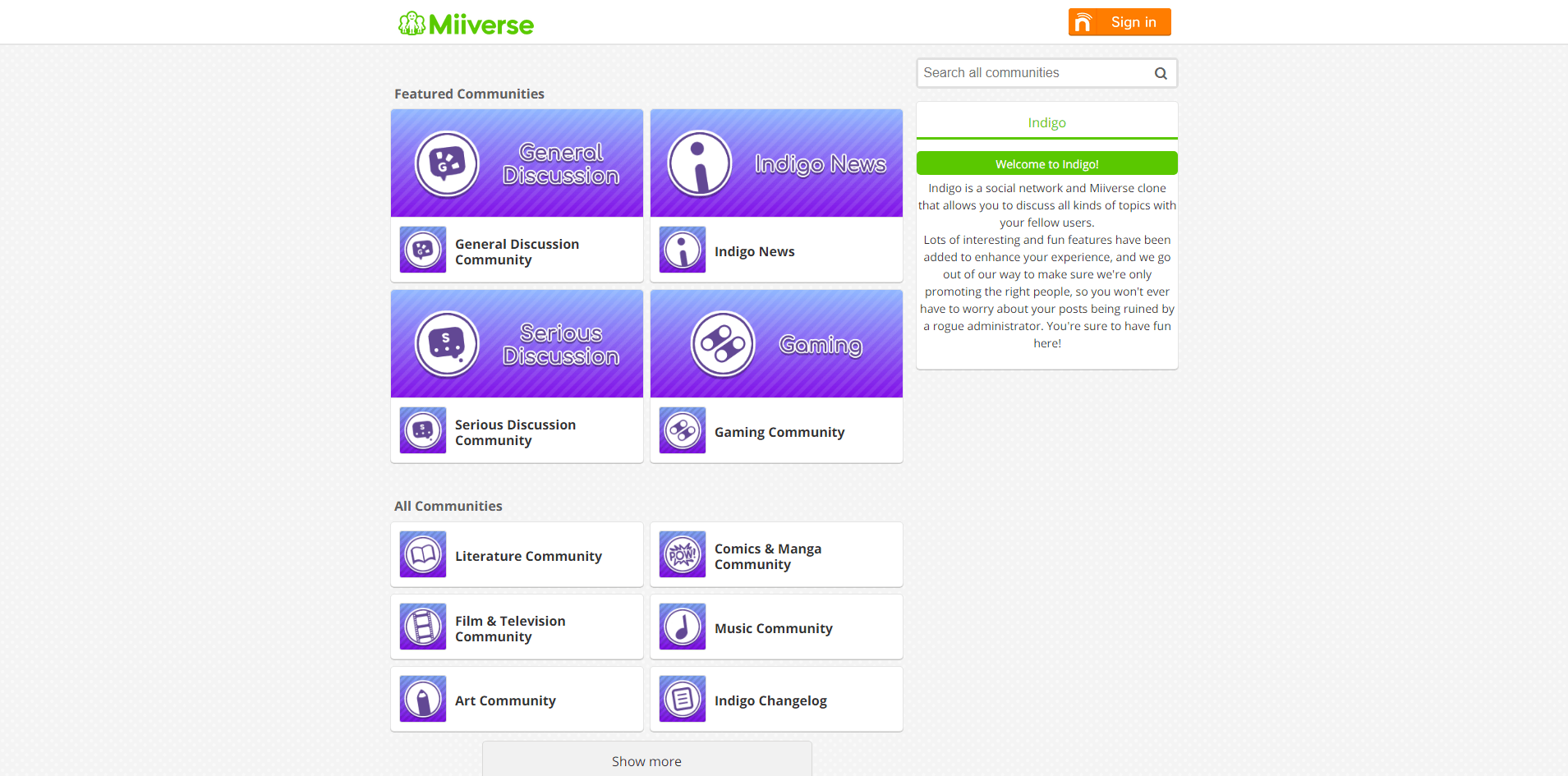 Miiverse Theme for Indigo/Oasis/Closedverse