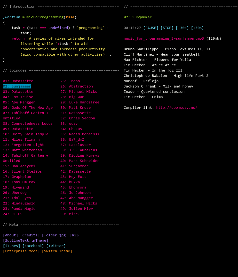 Black and Intact :: musicforprogramming.net
