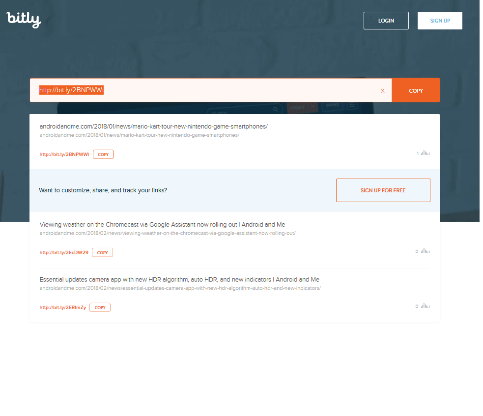 Bitly Clean