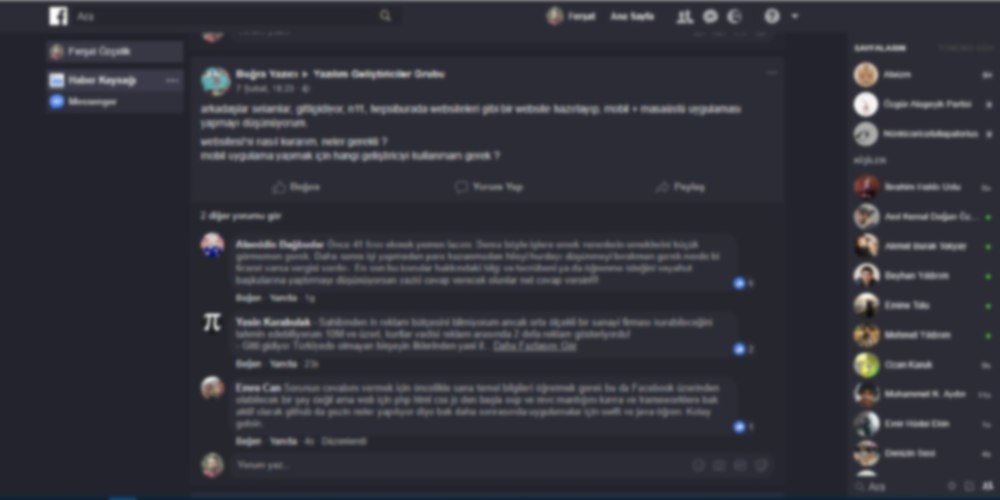 Minimal, Wide and Dark Facebook v.1.1