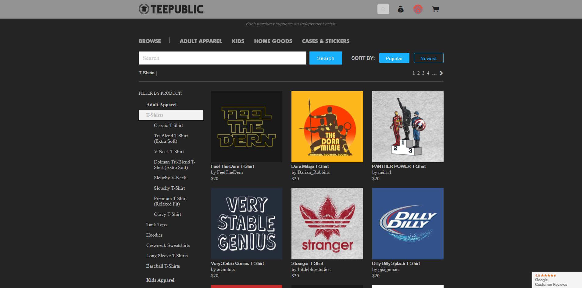 Teepublic Dark
