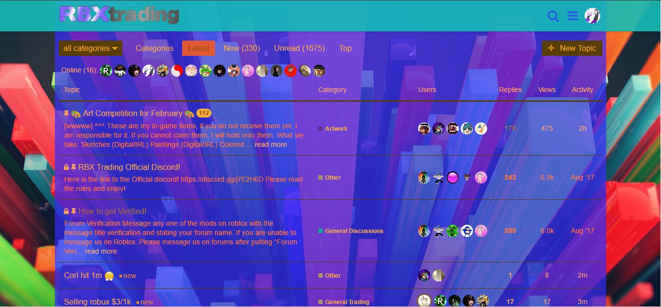 RBXTrading Customizable Theme!