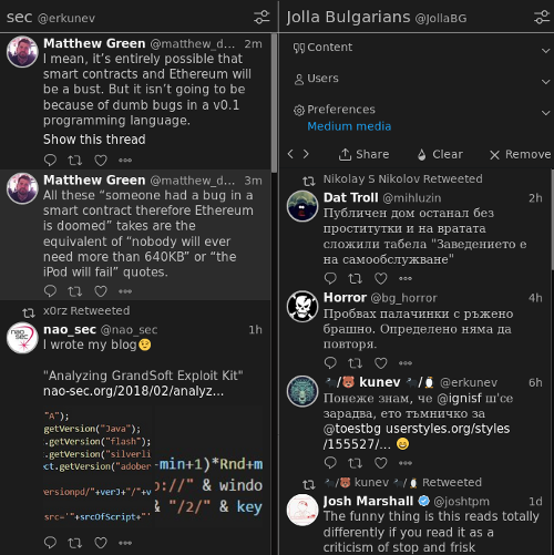 Dark Grey Tweetdeck