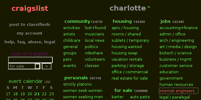 Craigstlist - Dark - Xmas