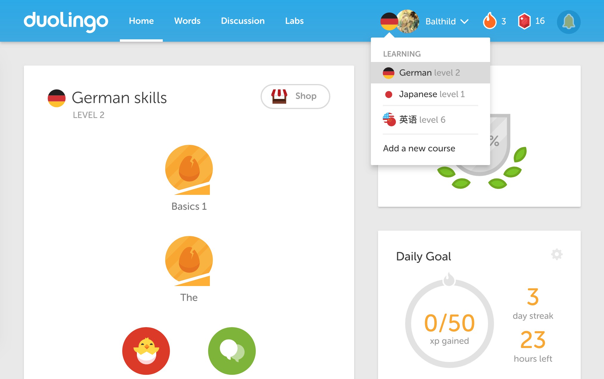 Materialize Duolingo