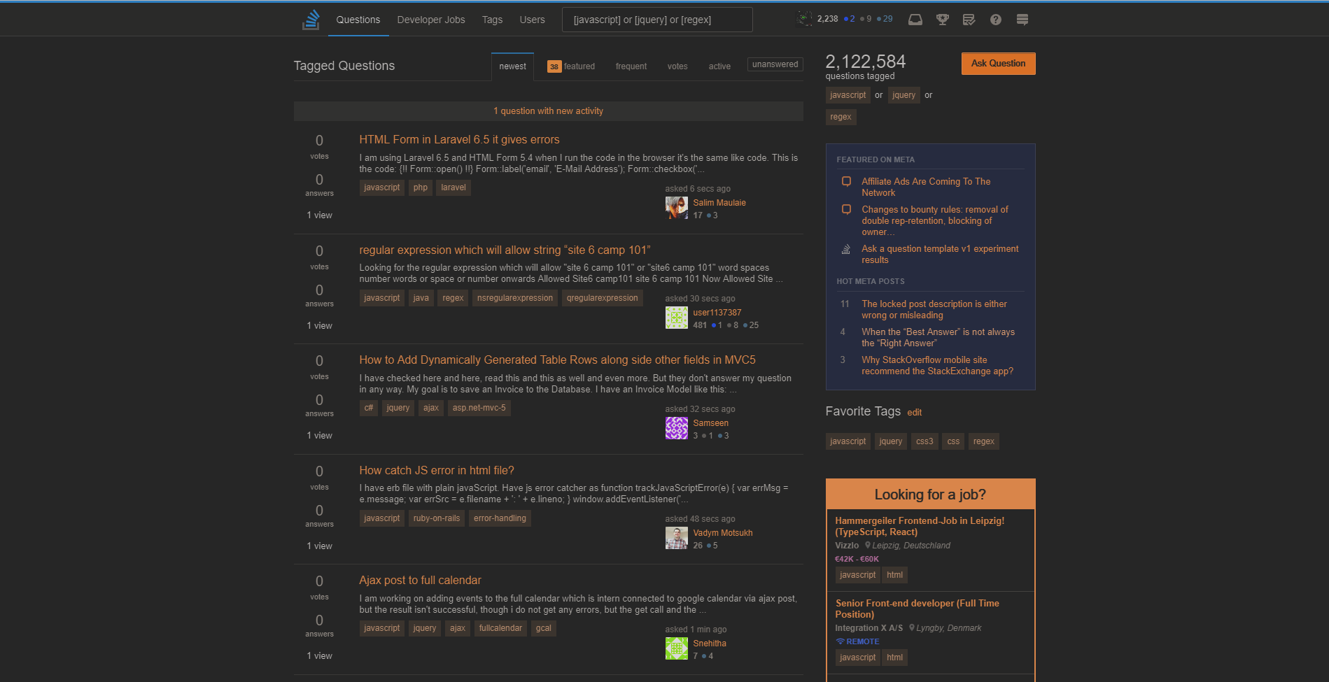 StackOverflow Inverted