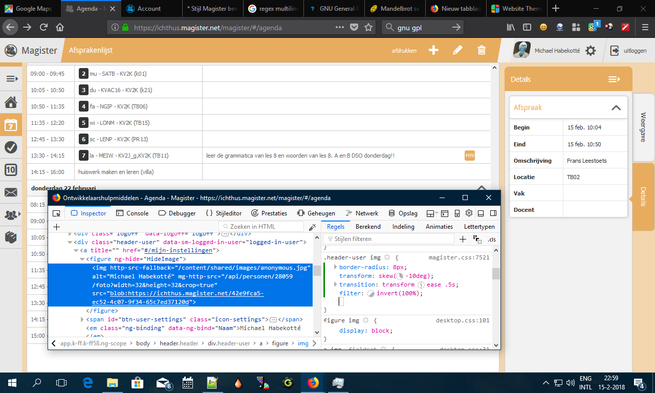 Compacte Magister-thema (oranje)