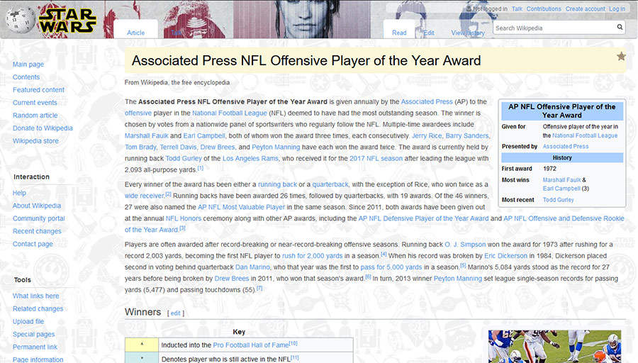 Wikipedia Star Wars