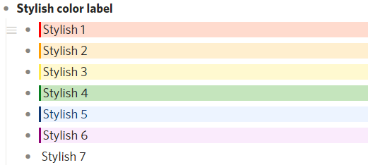 Color Label