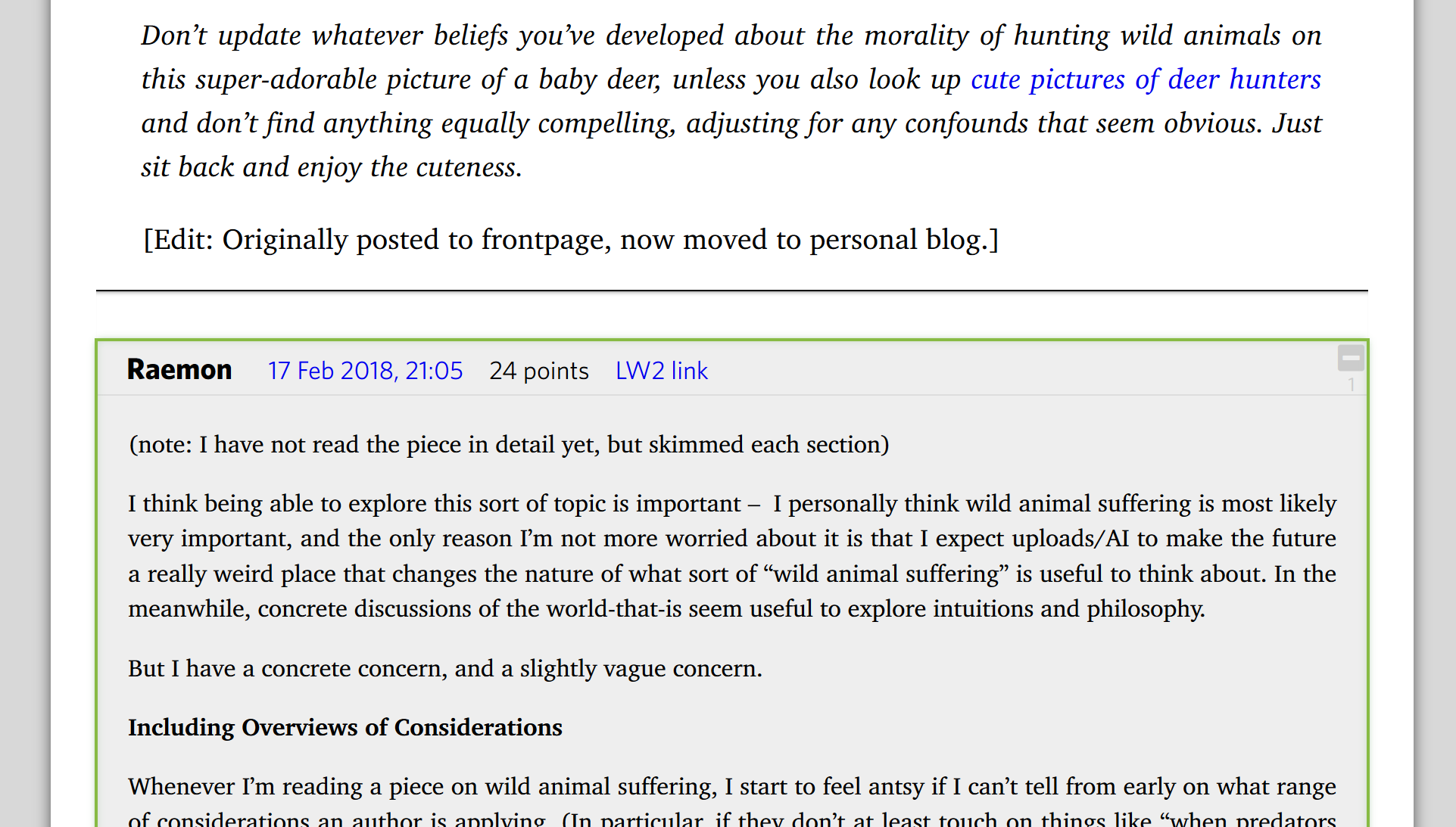 Greater Wrong tweakage