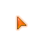 Cool Orange Outer Glow Pointer
