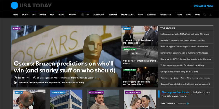 USAToday Dark Theme