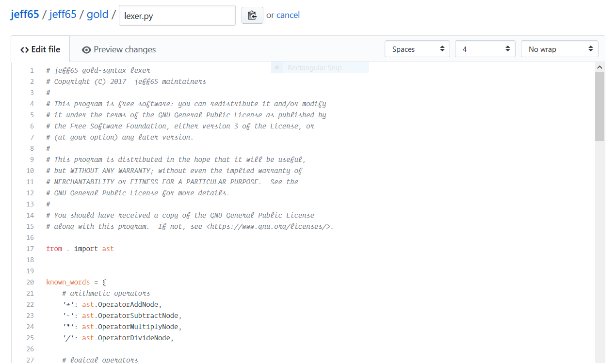 Github with Operator Mono