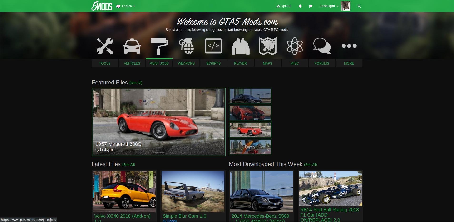 GTA5-Mods Dark Theme - Updated and Improved