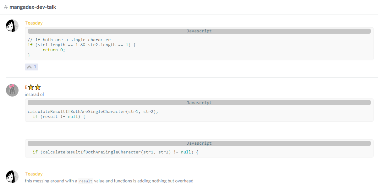 Discord language code blocks