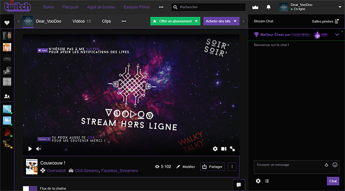 Twitch Dark Mode [Dark grey & Purple]