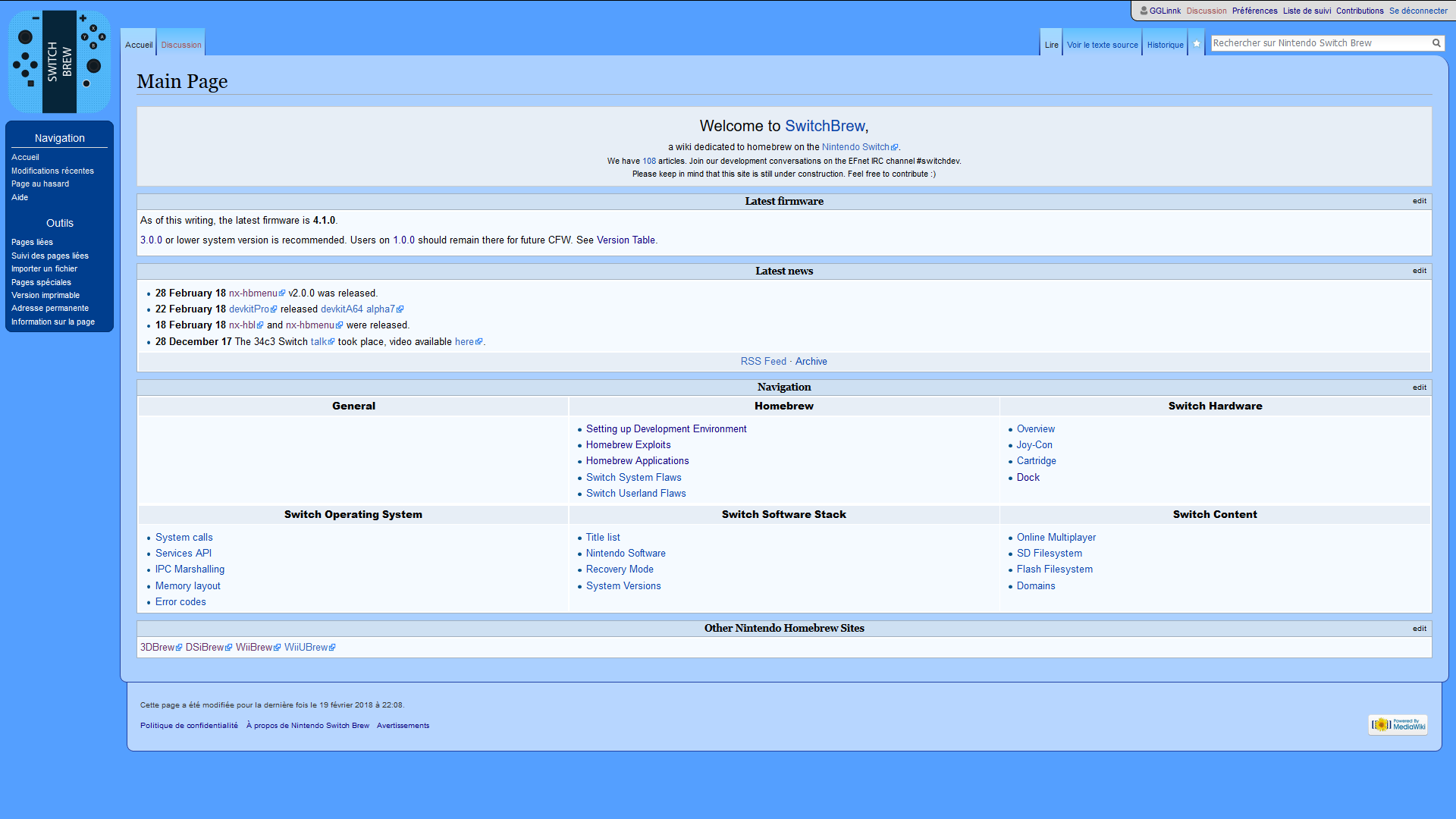 SwitchBrew.org - Blue skin (WIP)