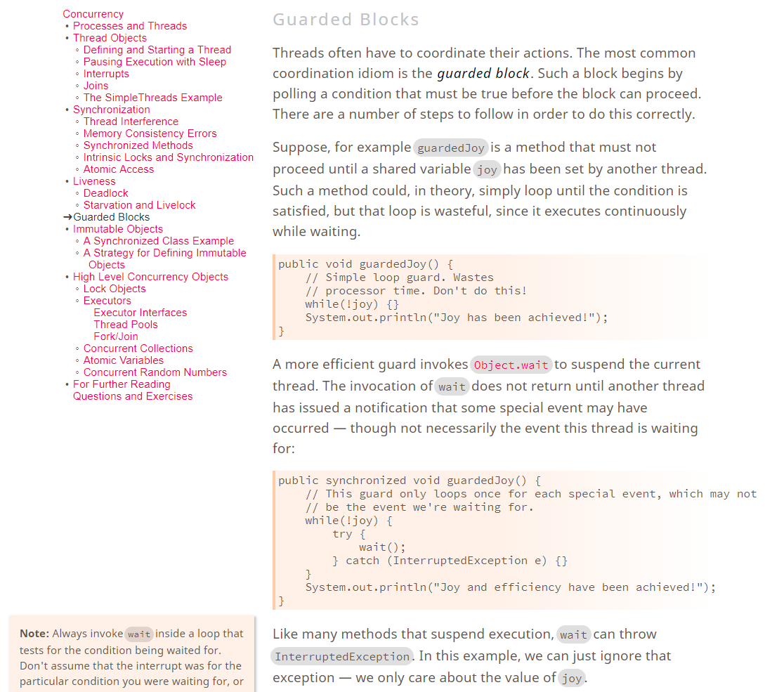 Java Documentation