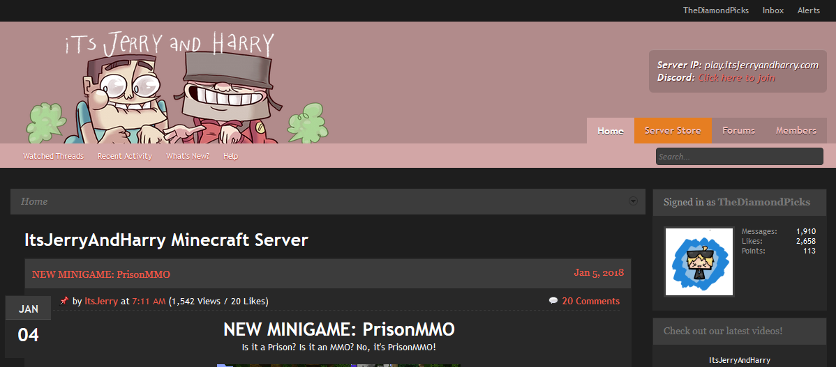 ItsJerryAndHarry Dark Theme