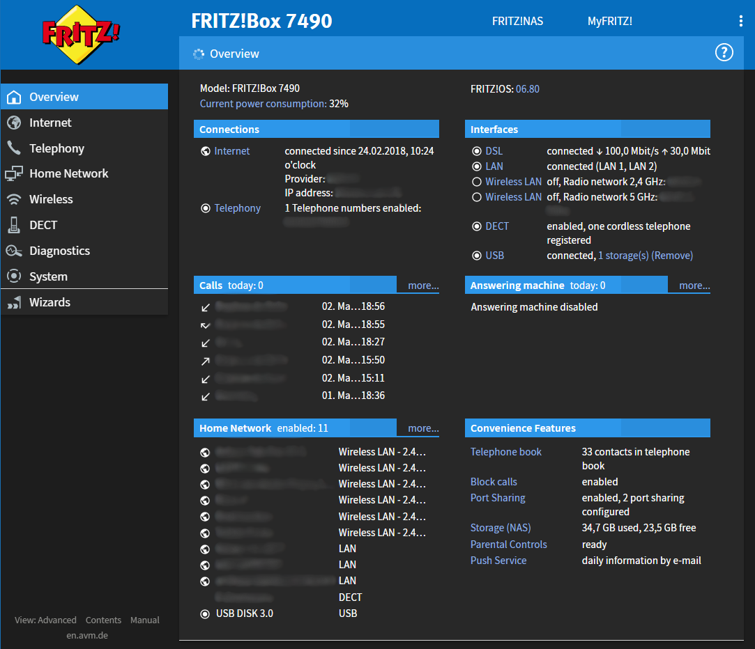 Fritz!Box Dark (FRITZ!OS 6.8x)