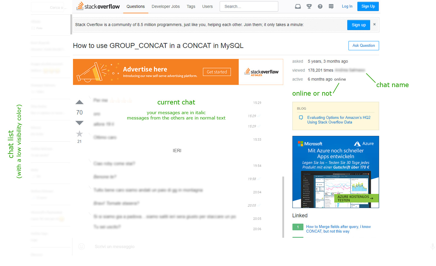 Whatsapp stackoverflow style - unrecognizable