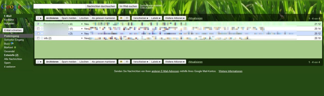 Gmail 2.x White background / Inbox Row Colors