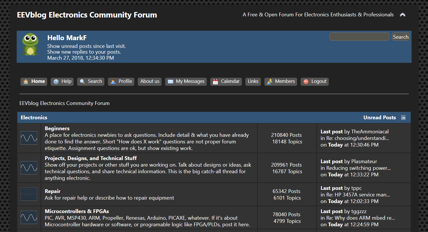 EEVBlog Forum Dark Theme