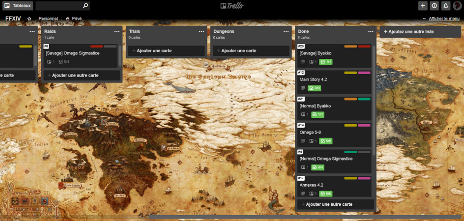 Eorzean trello (dark)