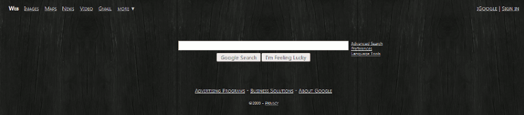 clean darkwood google 3-15-2009