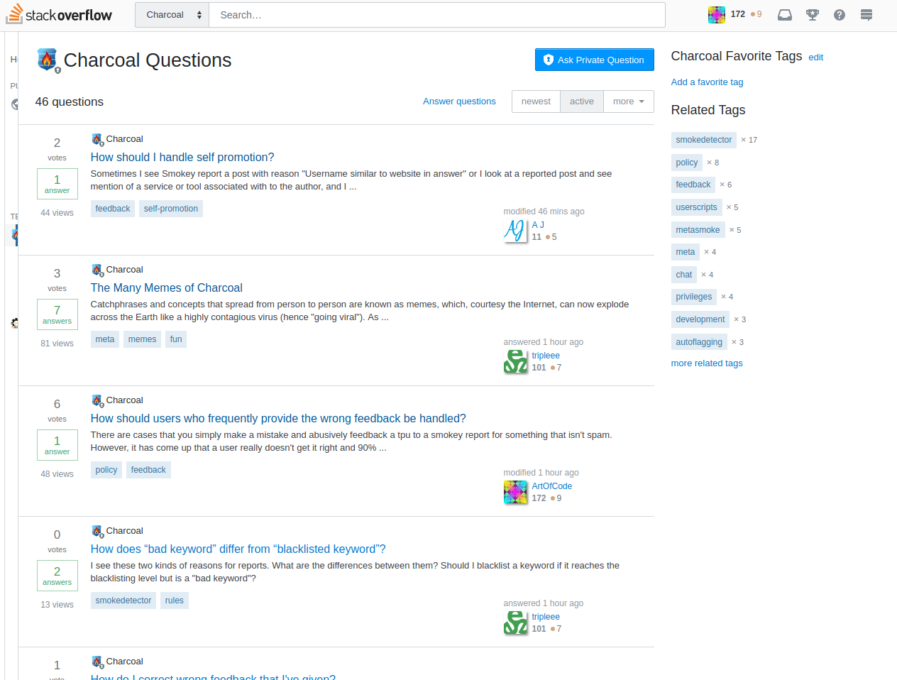 SO Channels Sidebar