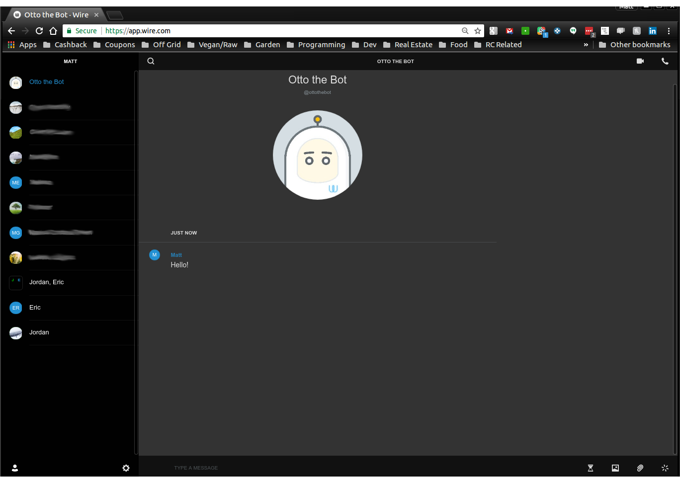 Darkish theme - wire.com