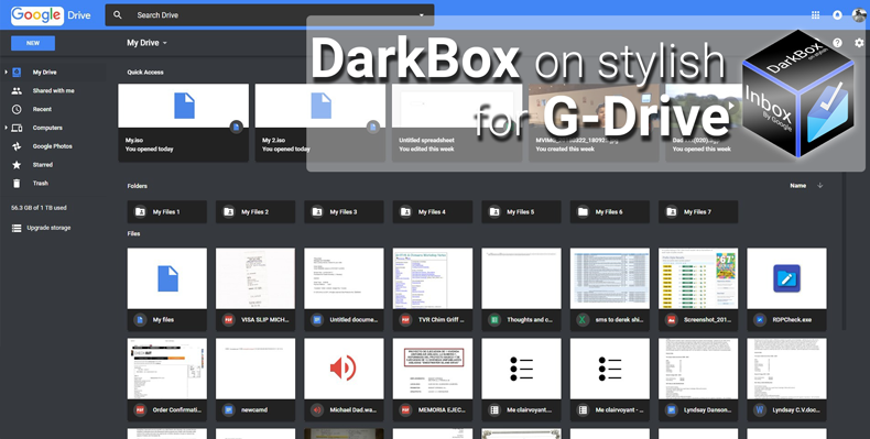 DarkBox - Drive Dark Theme (Mar 2018)