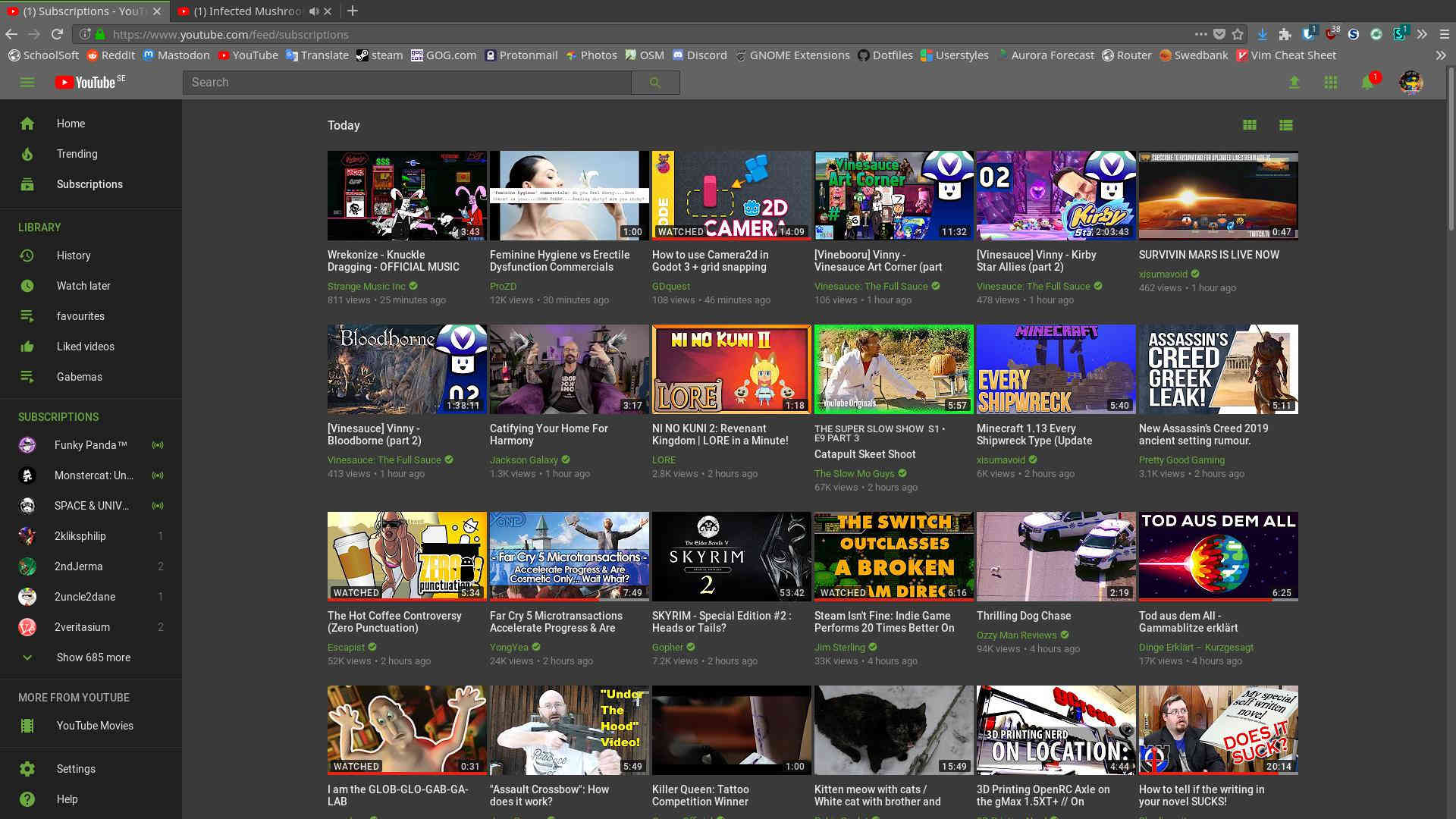Youtube Geeko dark