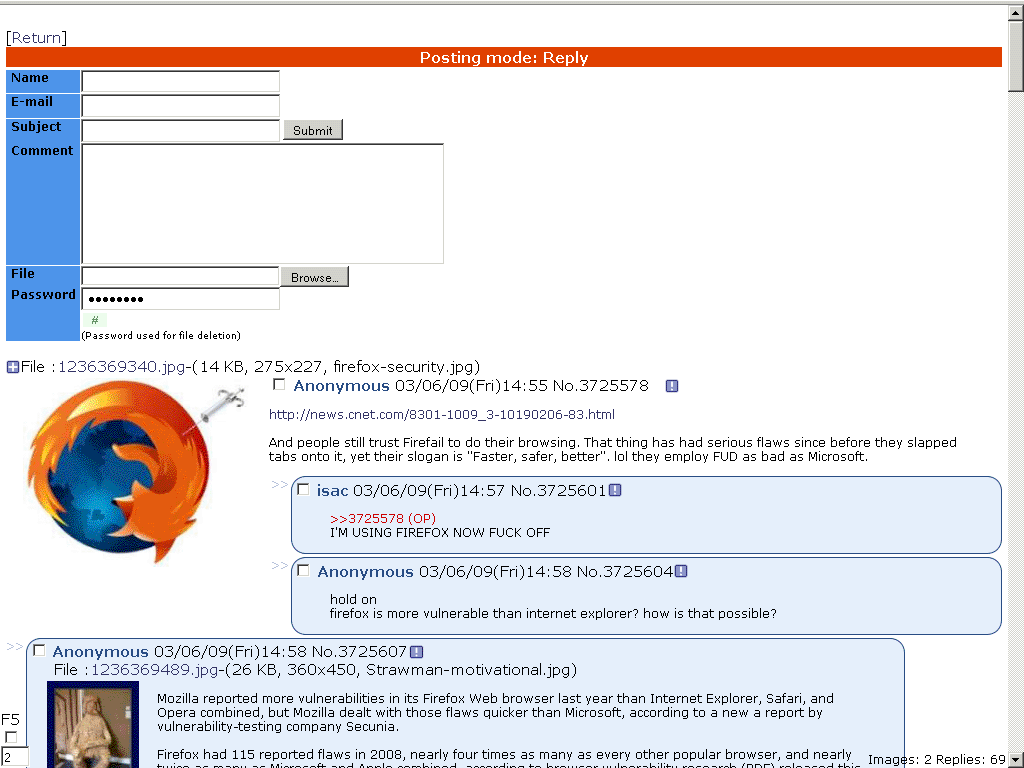 4Chan - recolored using Chrome colors